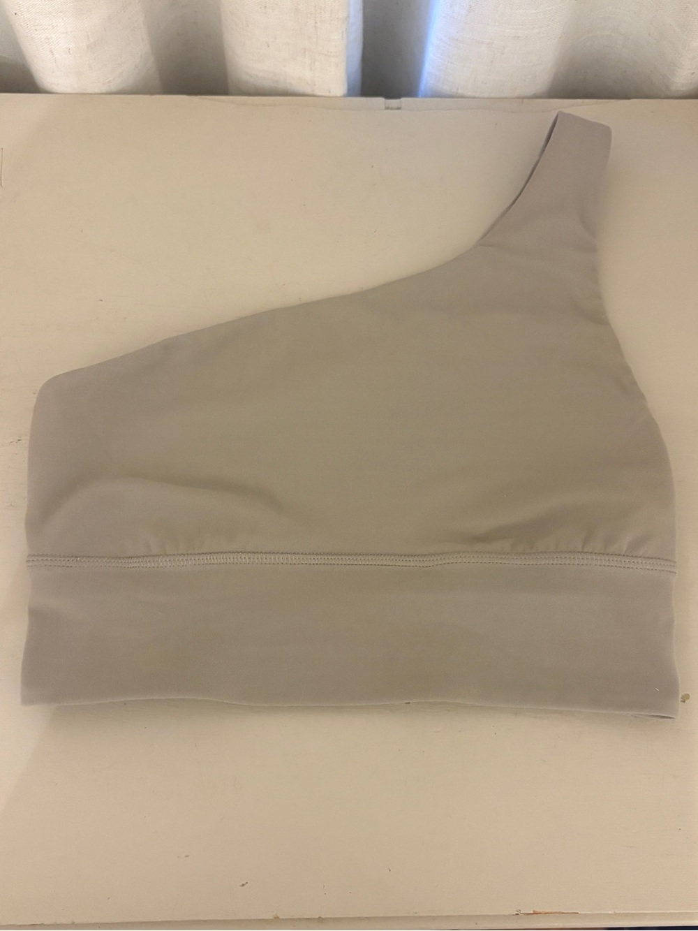Lululemon Align Asymmetrical Sports Bra Riverstone Grey Size 4 A/B